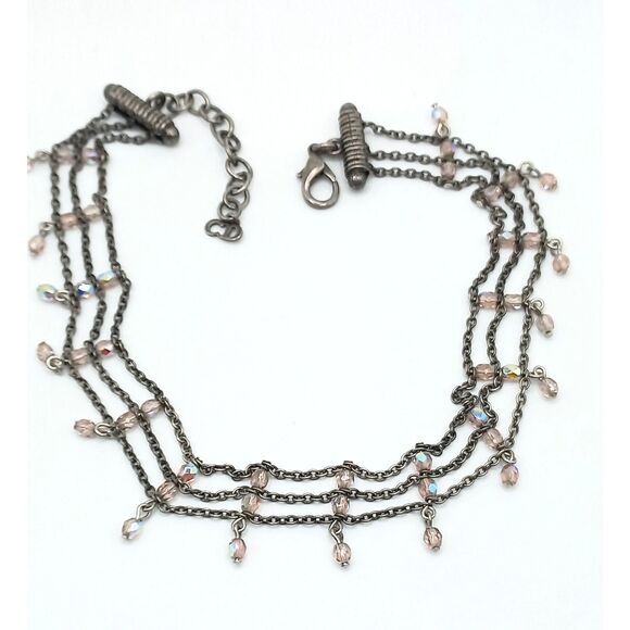 Vintage Christian DIOR Multistrand Layered Beaded Choker Necklace John Galliano - Picture 4 of 9